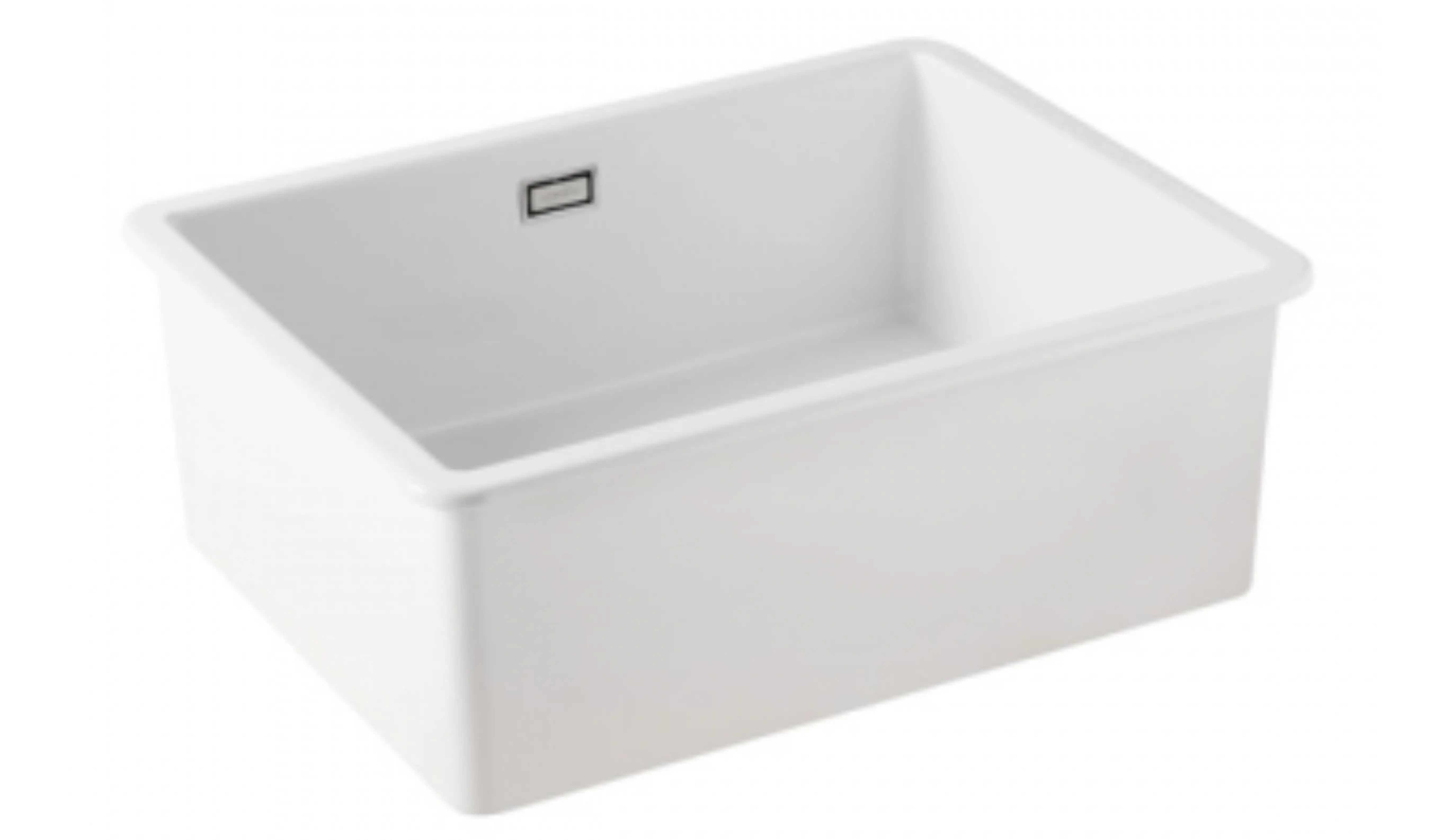white ceramic large undermount sink